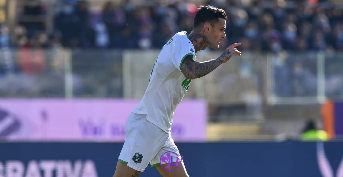 Nazione, summit Fiorentina-Sassuolo per Scamacca? Ieri l'agente, Lucci, era a Firenze - Firenze, stadio A.Franchi, 19.12.2021, Fiorentina-Sassuolo, foto Lisa Guglielmi. Copyright Labaroviola.com
