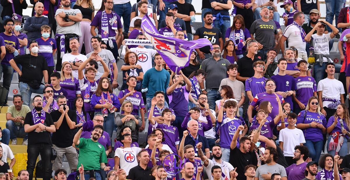 18 mila spettatori per Fiorentina-Salernitana, incasso di 278 mila euro, 10 mila abbonamenti venduti - Firenze, stadio A.Franchi, 03.10.2021, Fiorentina-Napoli, foto Lisa Guglielmi. Copyright Labaroviola.com