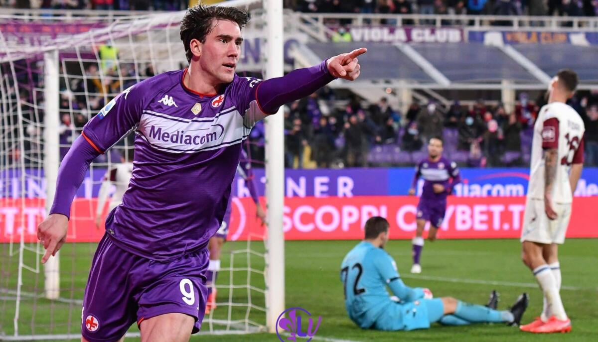 Vicina l'esclusione dalla serie A per la Salernitana. Regolamento salva Vlahovic, non perde i gol fatti - Firenze, stadio A.Franchi, 11.12.2021, Fiorentina-Salernitana, foto Lisa Guglielmi. Copyright Labaroviola.com