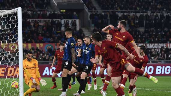 La Roma perde in casa 0-3 contro l'Inter, adesso la Fiorentina può superarla se vince a Bologna