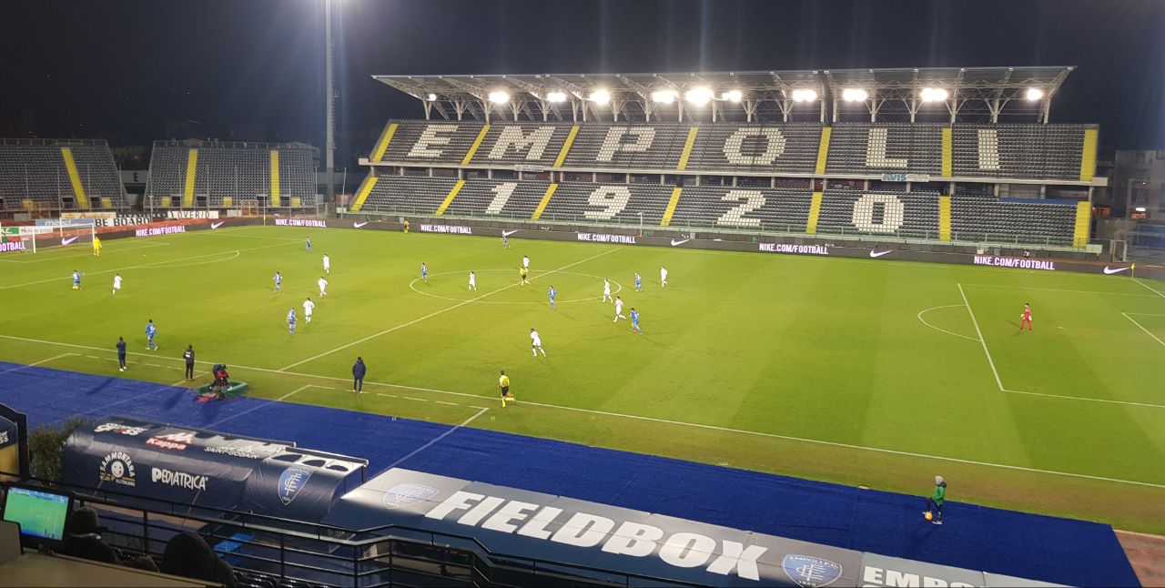 Agostinelli fa una grande magia, la Fiorentina riapre la partita ad Empoli, è 2-1 al minuto 61