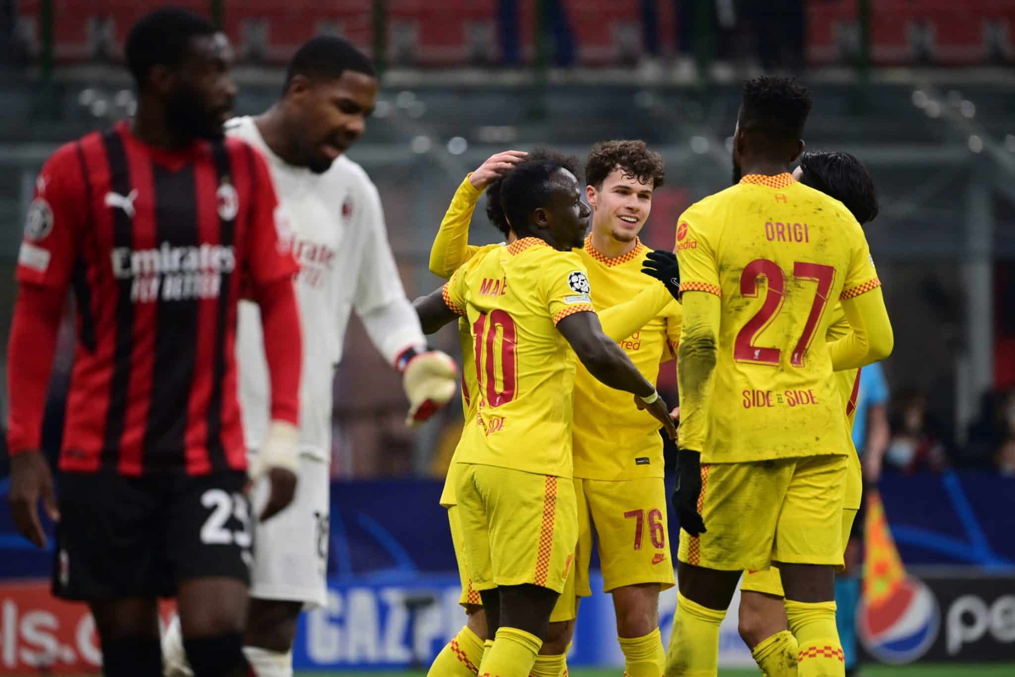 Pessima figura del Milan in Champions, ultimo posto e battuti anche dalle riserve del Liverpool