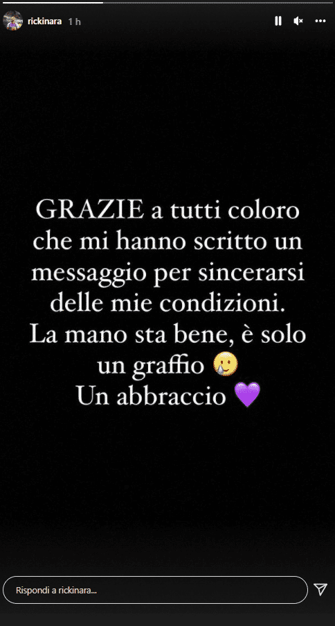 Saponara: "La mano sta bene, è solo un graffio. Grazie ai tifosi che mi hanno scritto un messaggio"