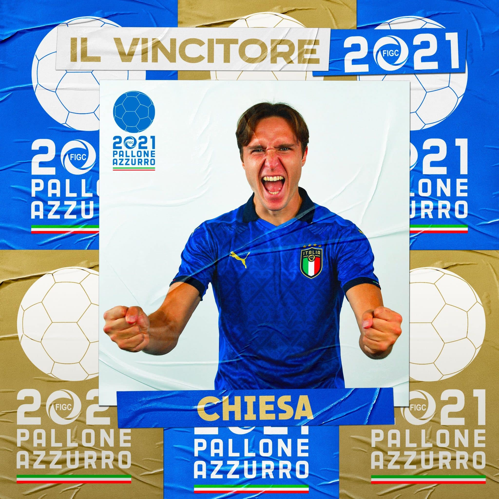 Chiesa vince il pallone azzurro 2021, ha superato Donnarumma, Barella, Insigne e Spinazzola