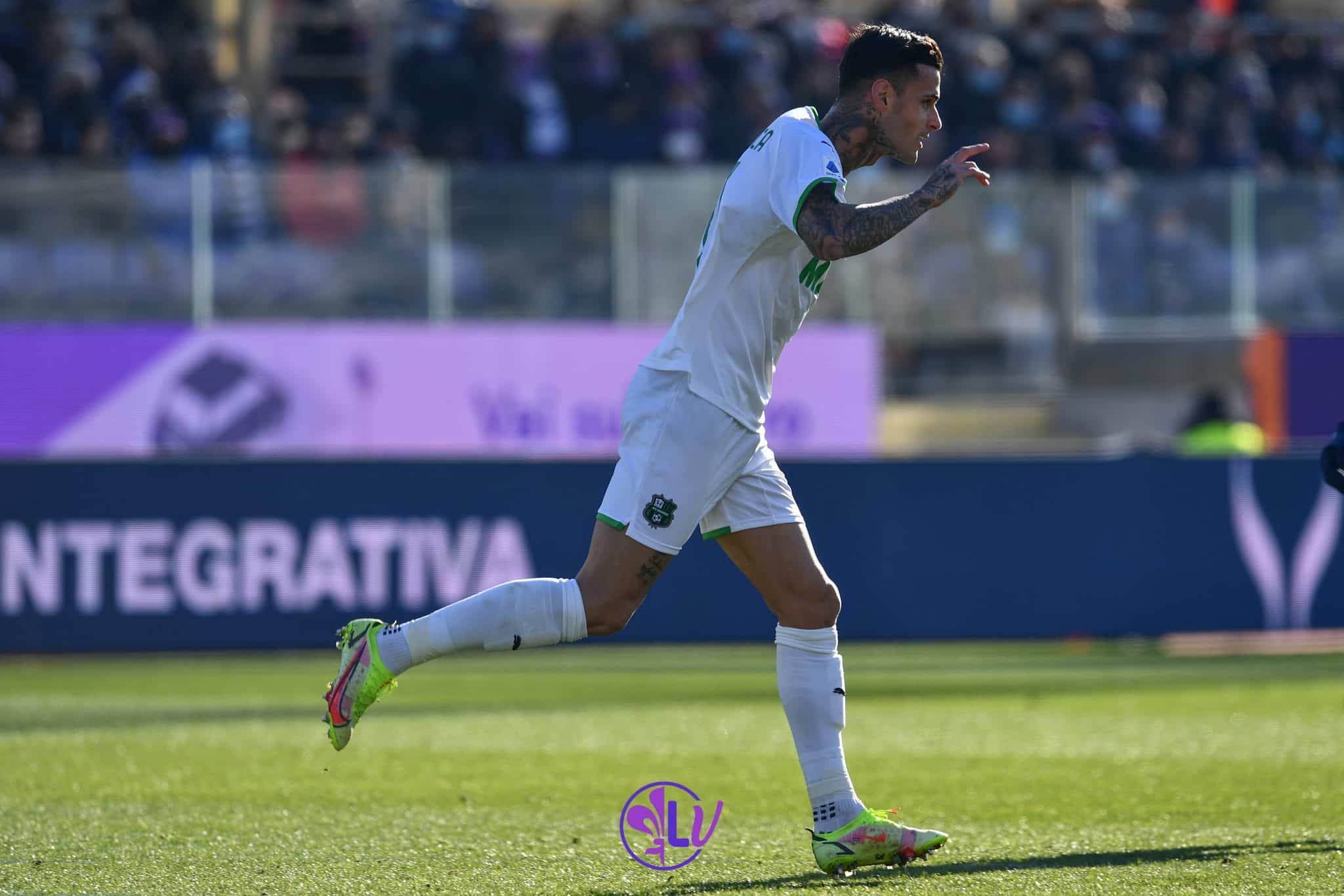 Esultanza Gianluca Scamacca (Sassuolo)