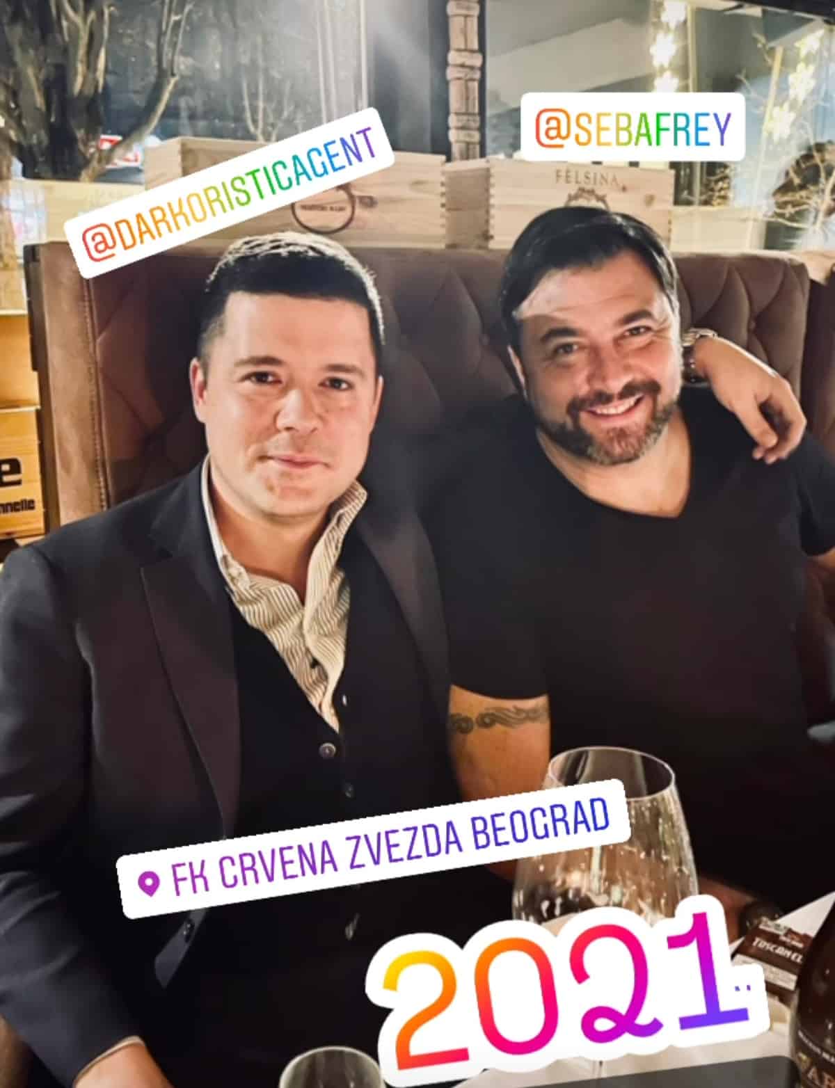 Frey a cena con Darko Ristic a Belgrado, il procuratore di Vlahovic con l'ex portiere viola