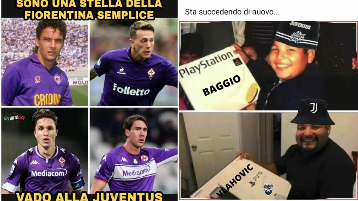 Vlahovic alla Juventus? Social prendono in giro la Fiorentina: "Siete loro succursale, come sempre" - 