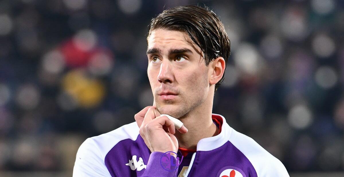 Romano: "L'Arsenal vuole Vlahovic ma lui ha deciso di restare per regalare l'Europa ai tifosi viola" - Dusan Firenze, stadio A.Franchi, 17.01.2022, Fiorentina-Genoa, foto Lisa Guglielmi. Copyright Labaroviola.com