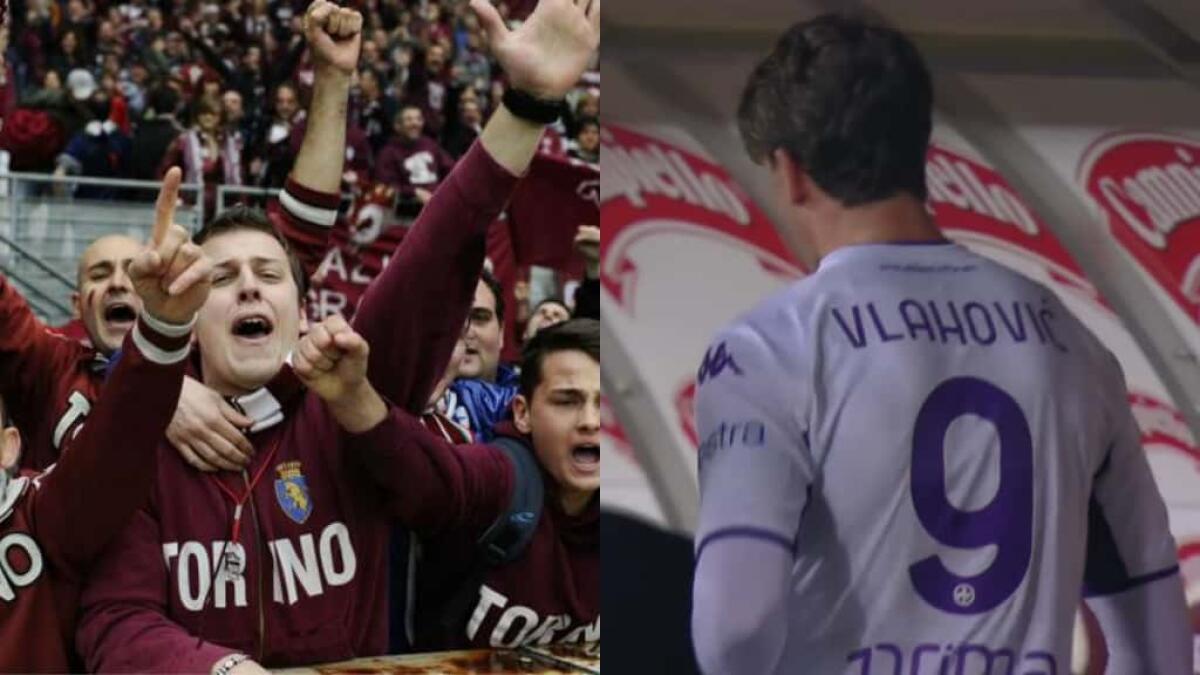 Vlahovic insultato dai tifosi del Torino, contro di lui all'uscita anche il coro: "Gobbo di mer**" - 