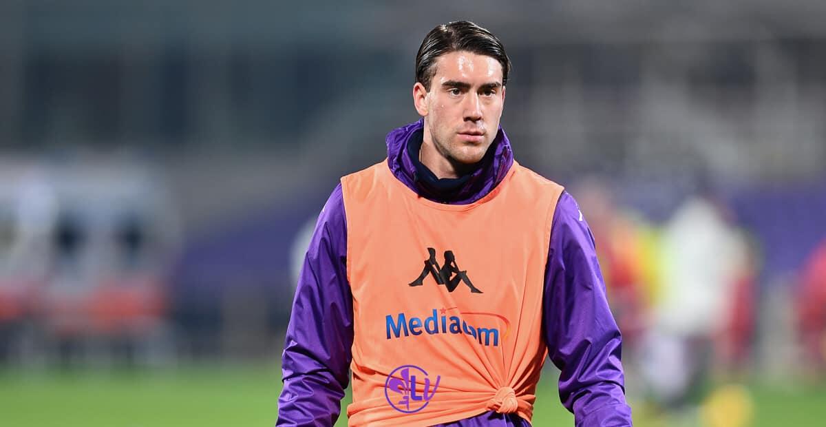 Corriere fiorentino rivela: "Nemmeno Vlahovic si aspettava di essere venduto già a gennaio" - Firenze, stadio A.Franchi, 17.01.2022, Fiorentina-Genoa, foto Lisa Guglielmi. Copyright Labaroviola.com