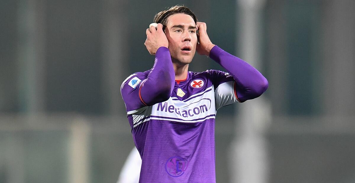 Gazzetta, Vlahovic cresce l'attesa per tampone negativo: la Juve lo prende anche senza visite - Firenze, stadio A.Franchi, 17.01.2022, Fiorentina-Genoa, foto Lisa Guglielmi. Copyright Labaroviola.com