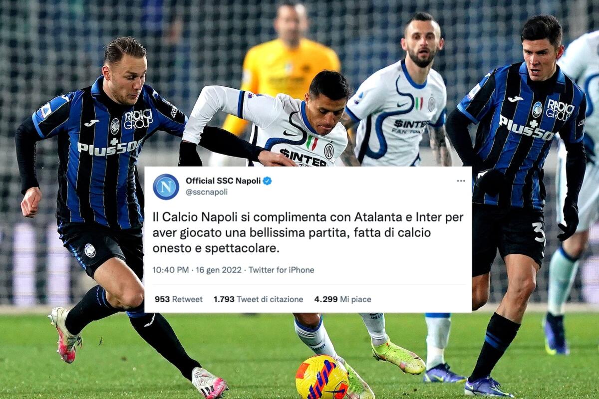 Il Napoli su Twitter lancia una frecciata alla Juventus: "Una partita onesta e spettacolare" - 