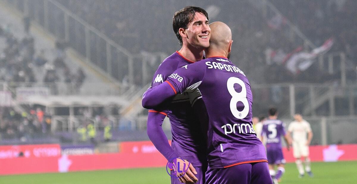 Il retroscena, Vlahovic aveva promesso allo spogliatoio viola che sarebbe rimasto fino a giugno - Firenze, stadio A.Franchi, 20.11.2021, Fiorentina-Milan, foto Lisa Guglielmi. Copyright Labaroviola.com