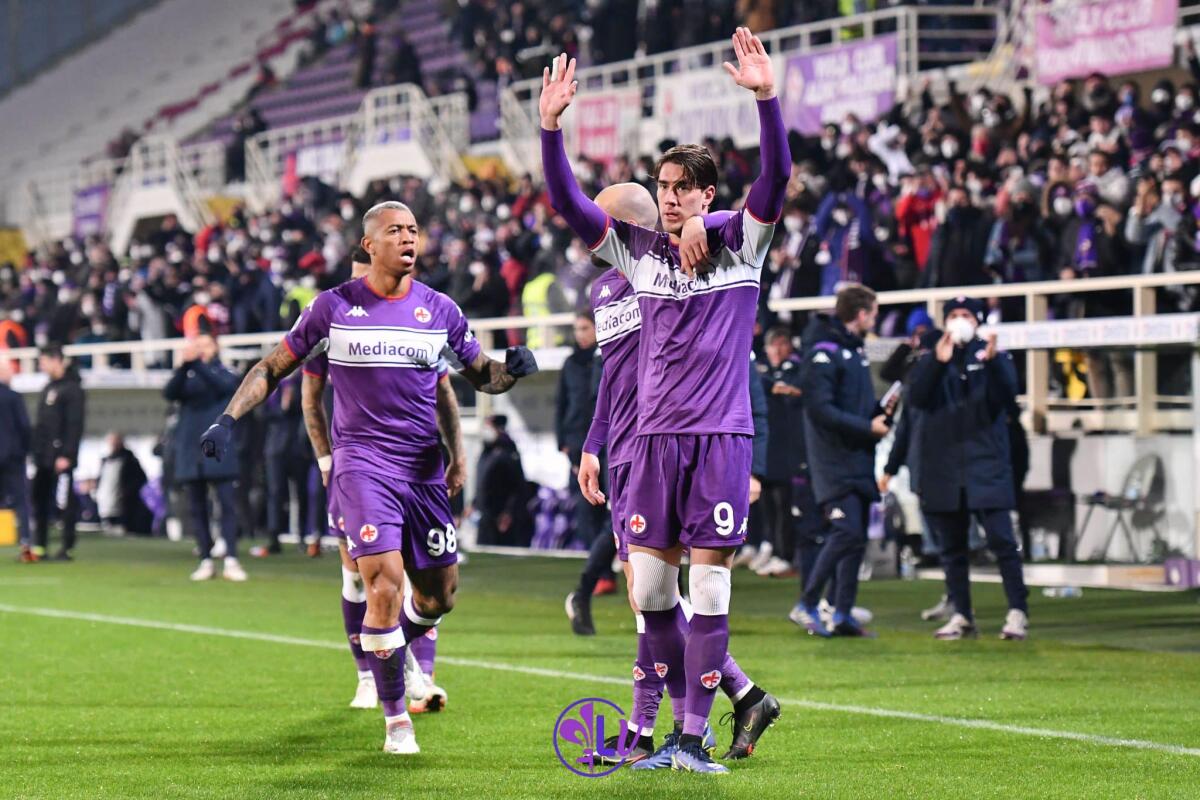PAGELLE VIOLA, BIRAGGIRO PER DUE VOLTE, BRAVO VLAHOVIC, SAPONARA E TORREIRA SHOW - Firenze, stadio A.Franchi, 17.01.2022, Fiorentina-Genoa, foto Lisa Guglielmi. Copyright Labaroviola.com