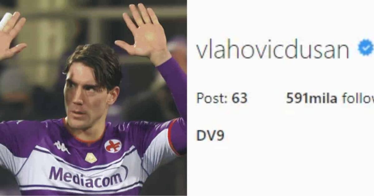 Vlahovic fa sparire dal suo profilo Instagram la scritta "Giocatore della Fiorentina". Addio vicino - 