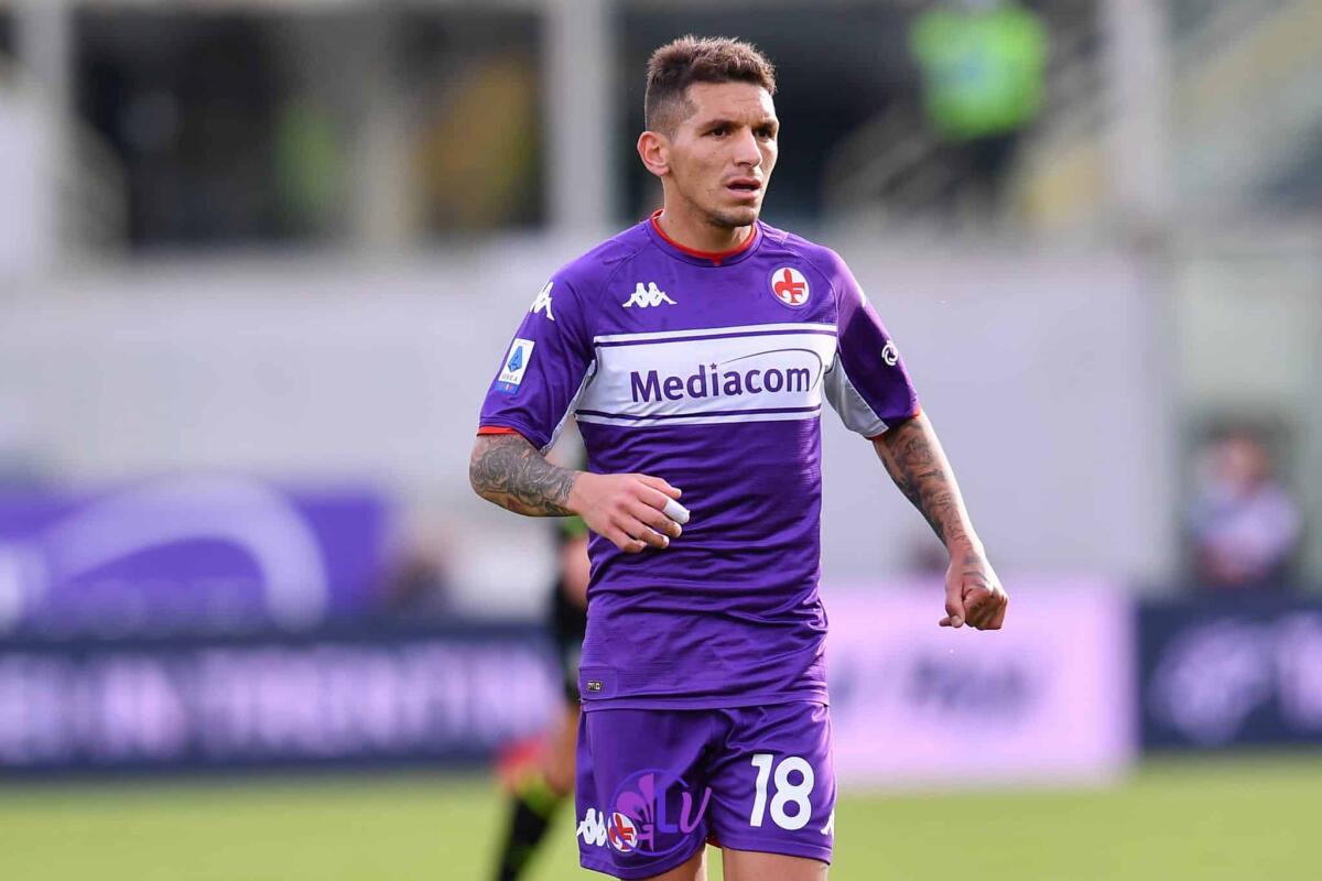 Al 77' Fiorentina-Genoa 6-0 al Franchi. Cross dentro di Ikoné e gol di Torreira - Firenze, stadio A.Franchi, 24.10.2021, Fiorentina-Cagliari, foto Lisa Guglielmi. Copyright Labaroviola.com