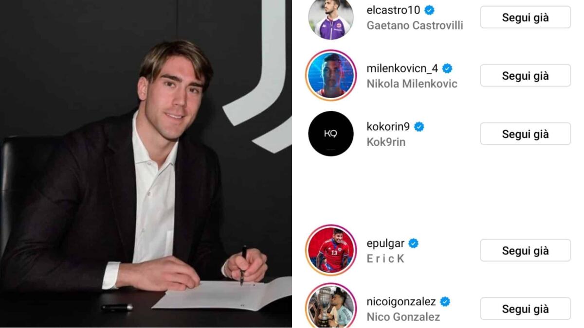 Diversi giocatori della Fiorentina hanno messo "mi piace" per Vlahovic sulla Juventus. Rabbia tifosi - 