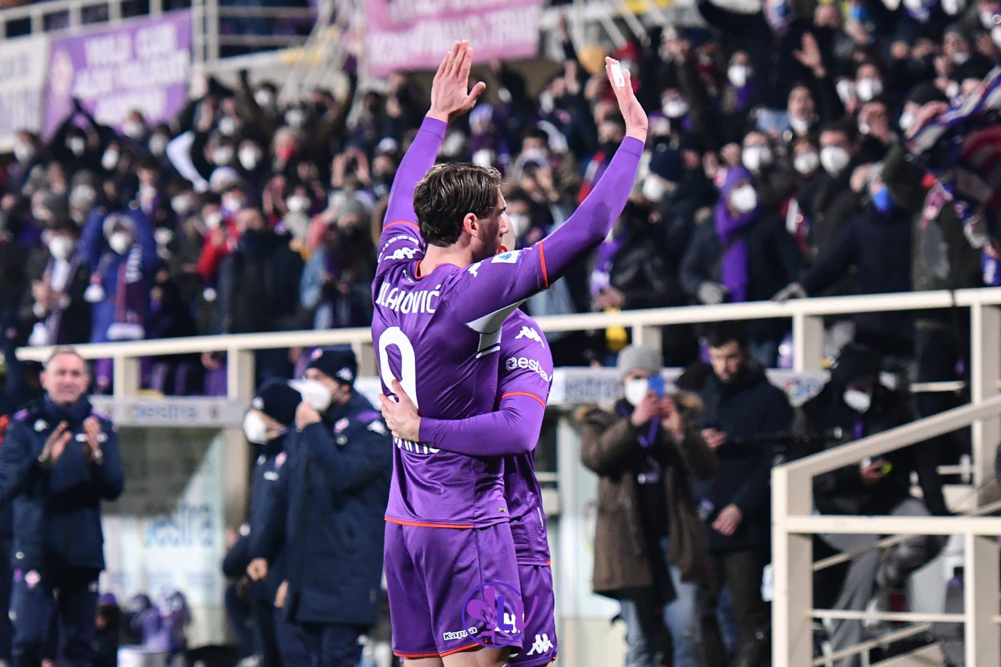 Esultanza Dusan Vlahovic