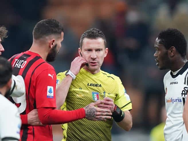 L'AIA si scusa con il Milan per gli errori arbitrari: Serra verso uno stop di oltre due giornate