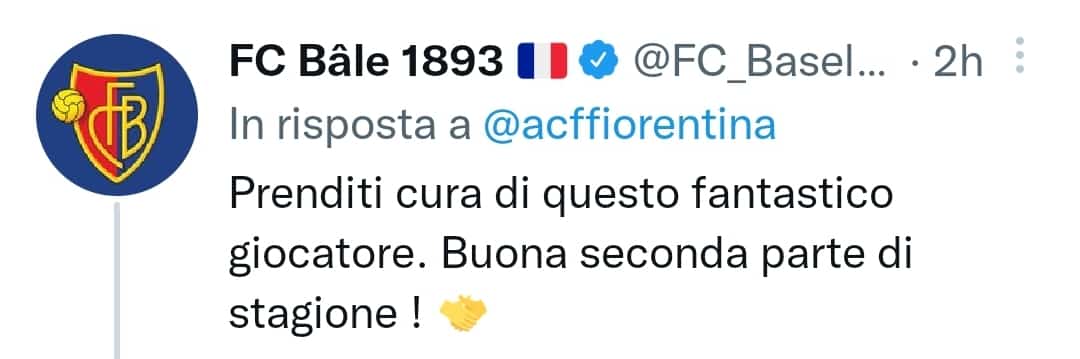 Il Basilea scrive alla Fiorentina per Cabral: "Prenditi cura di questo fantastico giocatore"