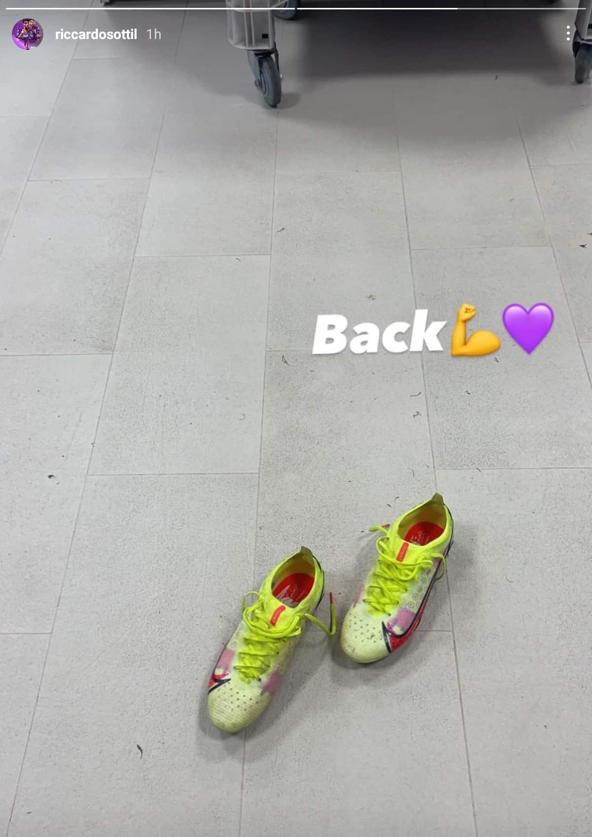 Bella notizia in casa Fiorentina, Sottil è tornato ad allenarsi e festeggia con una foto sui social