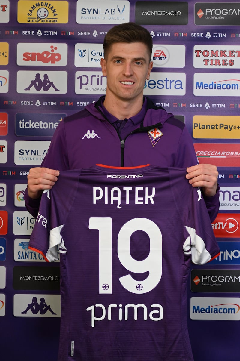 Conferenza stampa di presentazione del nuovo calciatore della Fiorentina Krzysztof PiatekClaudio Giovannini/CGE Fotogiornalismo