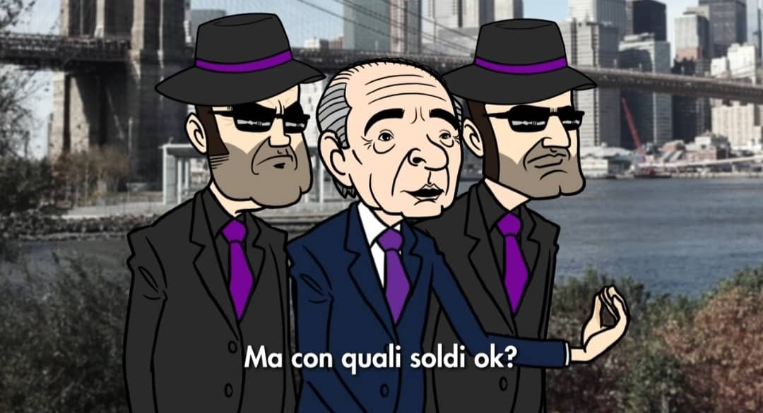 Il cartone animato che racconta cessione Vlahovic: "Abbiamo prelazione su giocatori della Fiorentina"