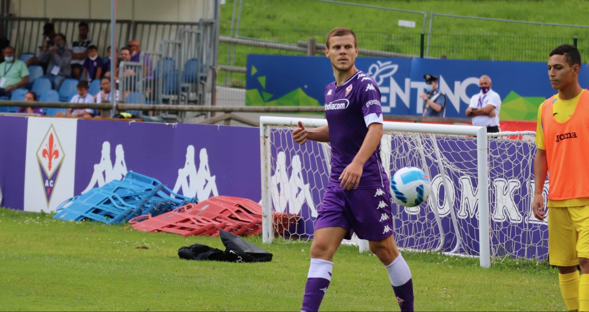 Moena, stadio Benatti, 29.07.2021, amichevole Fiorentina-Levico, foto Lisa Grelloni. Copyright Labaroviola.com