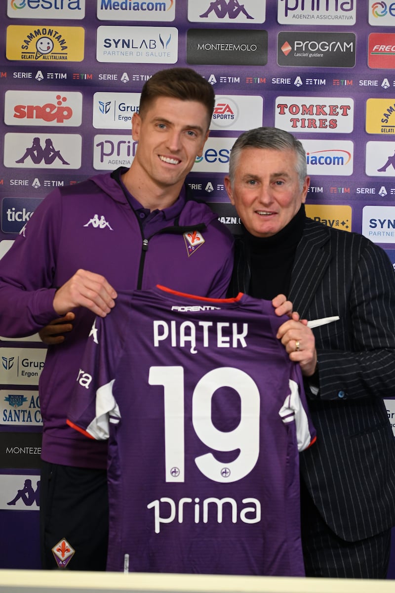 Conferenza stampa di presentazione del nuovo calciatore della Fiorentina Krzysztof PiatekClaudio Giovannini/CGE Fotogiornalismo