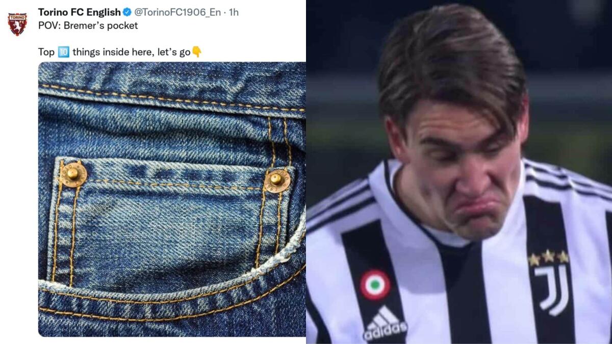 Il Torino prende in giro Vlahovic sui social: "Scrivi le dieci cose che ha Bremer nella sua tasca" - 