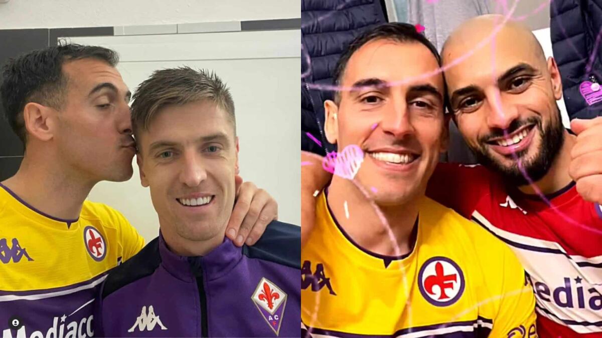 Rosati si fotografa con Piatek e Amrabat e scrive: "Il nostro San Valentino è differente" - 