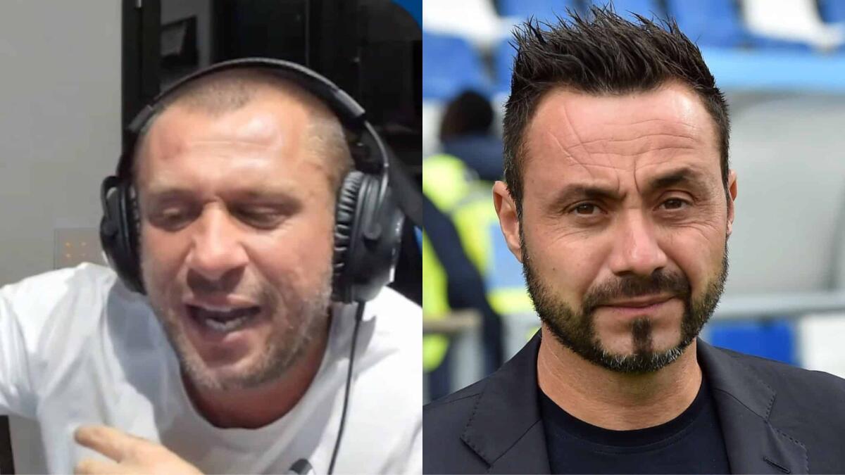 Cassano si sfoga: "In Italia andiamo ancora dietro a Mourinho, solo la Fiorentina chiese De Zerbi" - 