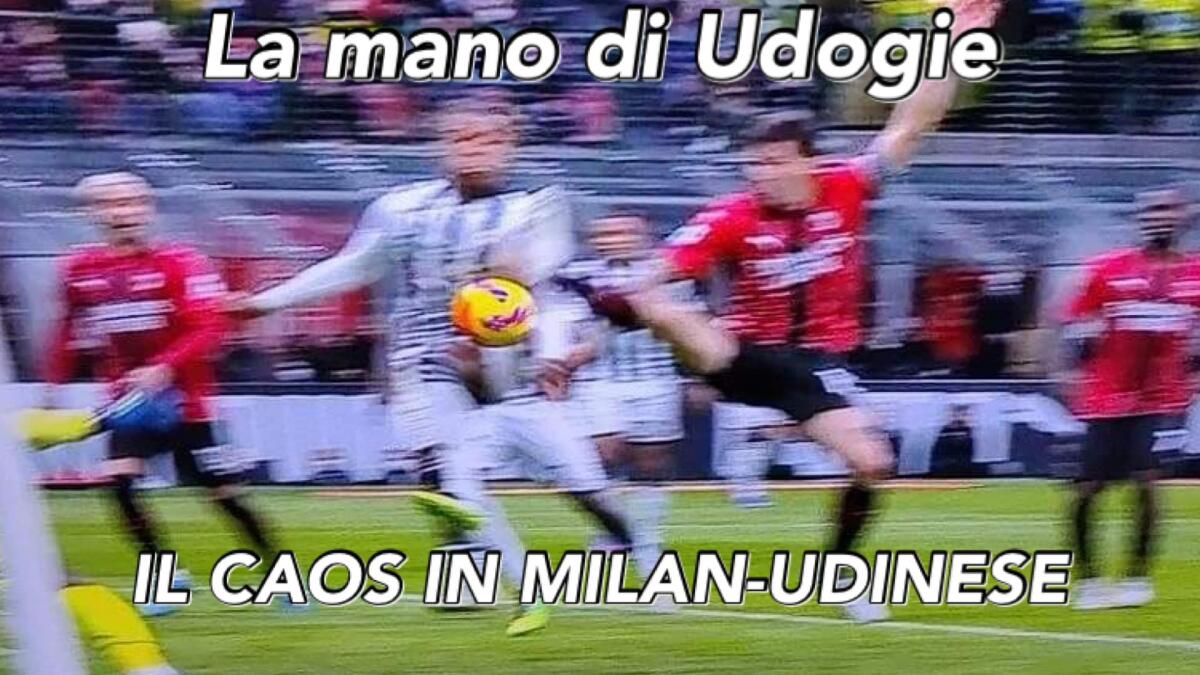 Udogie segna di mano ed il Milan protesta: ma il gol di Leao è dubbio come il possibile rosso a Tomori - 