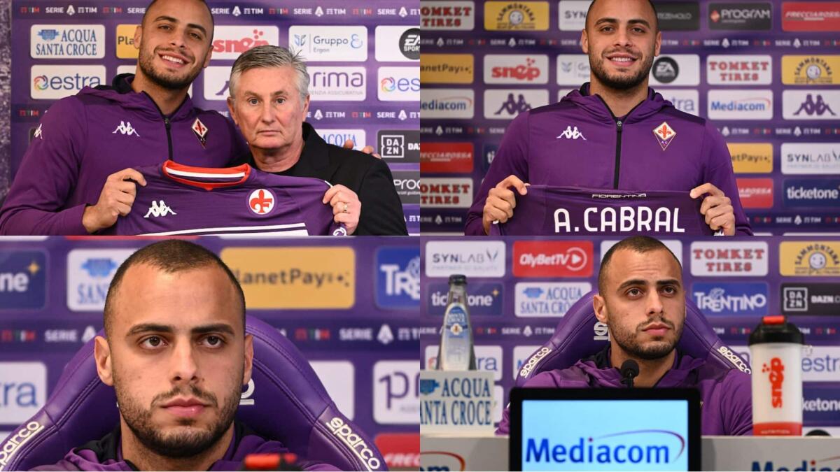 Tutte le foto della presentazione di Cabral, sorrisi con Pradè e maglia numero 9 mostrata - 