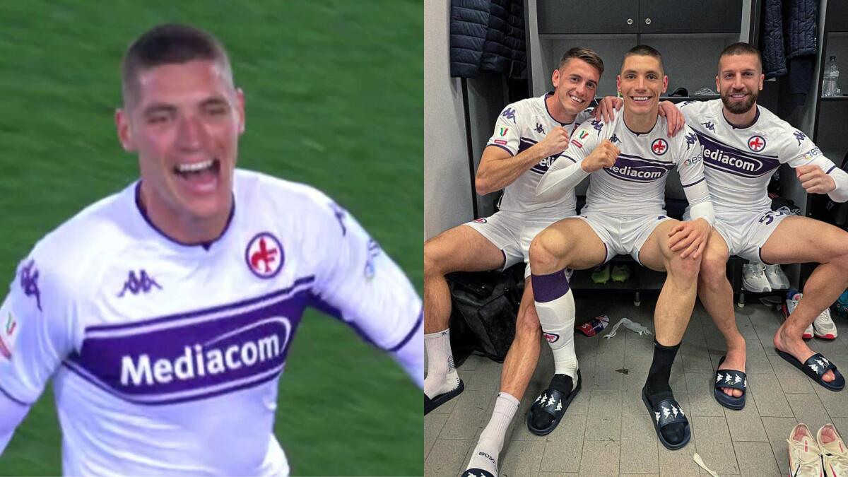 Tutta la gioia di Milenkovic a fine partita: "Emozione unica, siamo in semifinale. Forza grande viola" - 