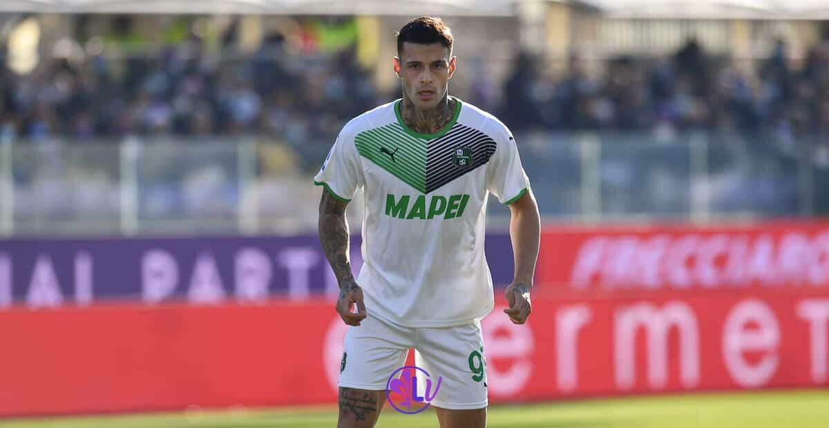 Scamacca controcorrente: "Meglio essere titolare al Sassuolo che fare la riserva alla Juve o all'Inter" - Firenze, stadio A.Franchi, 19.12.2021, Fiorentina-Sassuolo, foto Lisa Guglielmi. Copyright Labaroviola.com