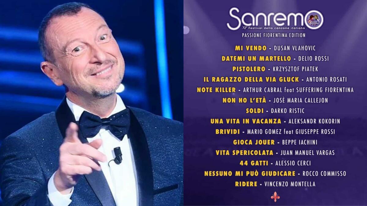 Il Sanremo di Passione Fiorentina, Ristic canta "Soldi" mentre Beppe Iachini canta "Gioca Jouer" - 