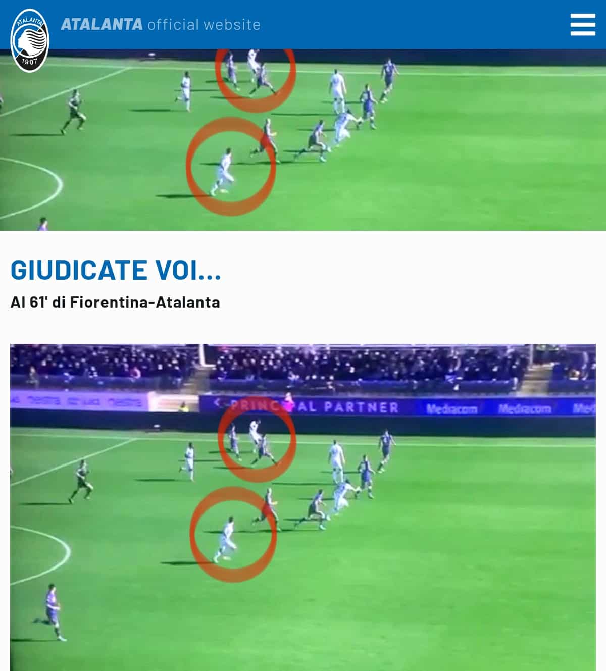 L'Atalanta non smette di piangere per il fuorigioco, che però c'è perchè Hateboer è attivo