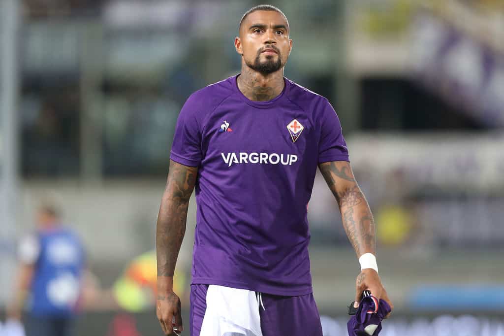 FLORENCE, ITALY - AUGUST 24: Kevin- Prince Boateng of ACF Fiorentina in action during the Serie A match between ACF Fiorentina and SSC Napoli at Stadio Artemio Franchi on August 24, 2019 in Florence, Italy. (Photo by Gabriele Maltinti/Getty Images)