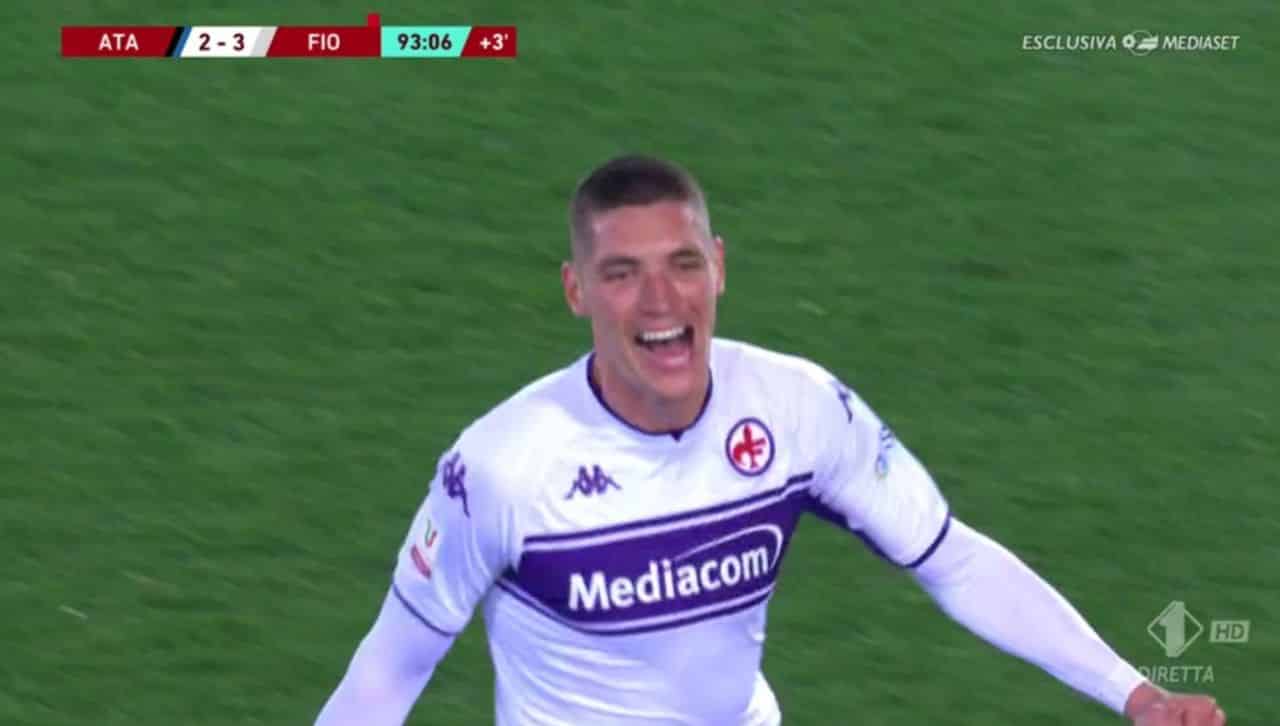 Una Fiorentina da film, vincere in dieci all'ultimo minuto contro Gasperini è bellissimo