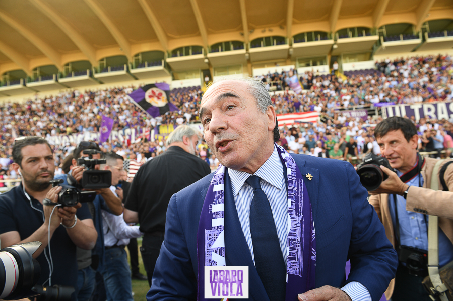 Firenze, stadio Franchi, 06/06/2019, presentazione Rocco B. Commisso, foto Fiorenzo Sernacchioli. Copyright Labaroviola.com