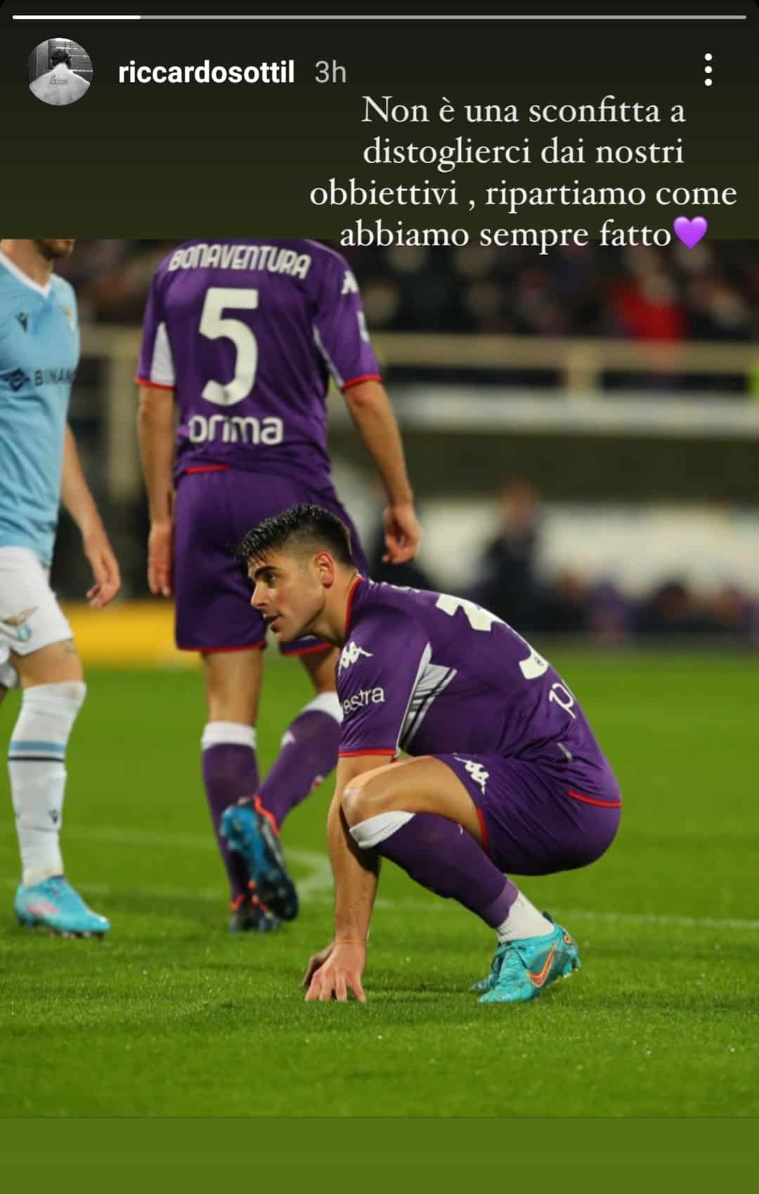 Sottil non si abbatte: "Una sconfitta non cambia obiettivi, ripartiamo come abbiamo sempre fatto"