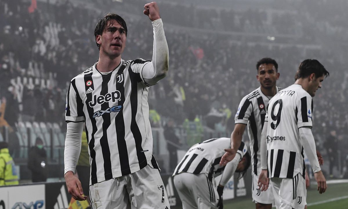 Db Torino 06/02/2022 - campionato di calcio serie A / Juventus-Hellas Verona / foto Daniele Buffa/Image Sportnella foto: esultanza gol Dusan Vlahovic