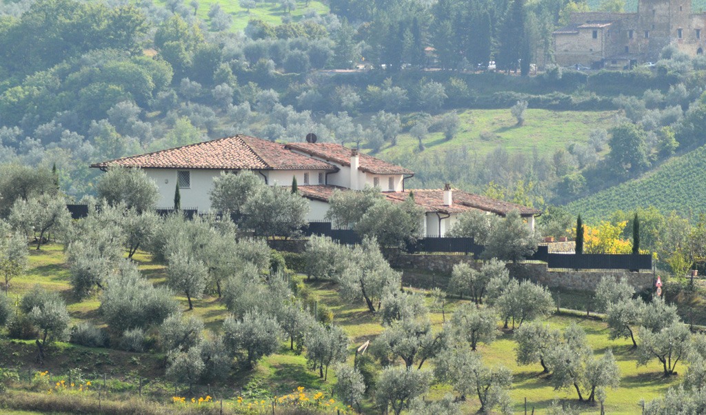 La villa di Bagno a Ripoli dove viveva Franck Ribery nei suoi due anni fiorentini (Foto Qui Antella)