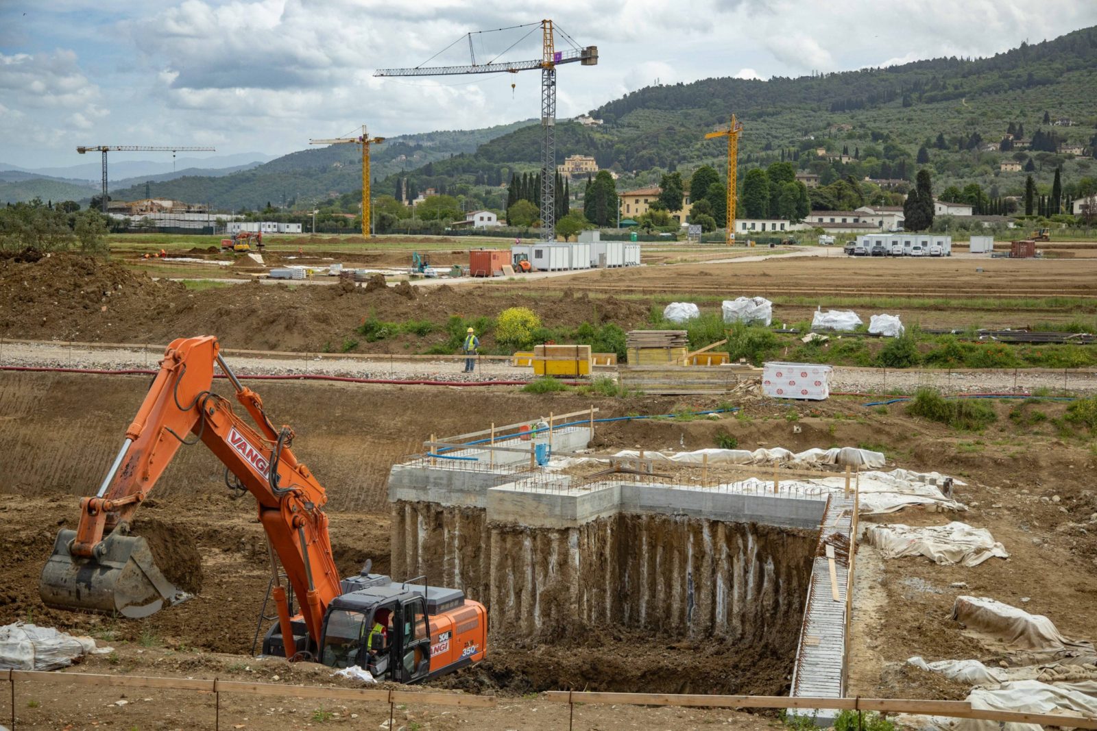 Bagno a Ripoli (FI), visita organizzata per la stampa nel Viola Park, accompagnati da Rocco Commisso, Joseph Commisso, Joe Barone e l'architetto Marco Casamonti 2021-05-18 © Niccolò Cambi/Massimo Sestini