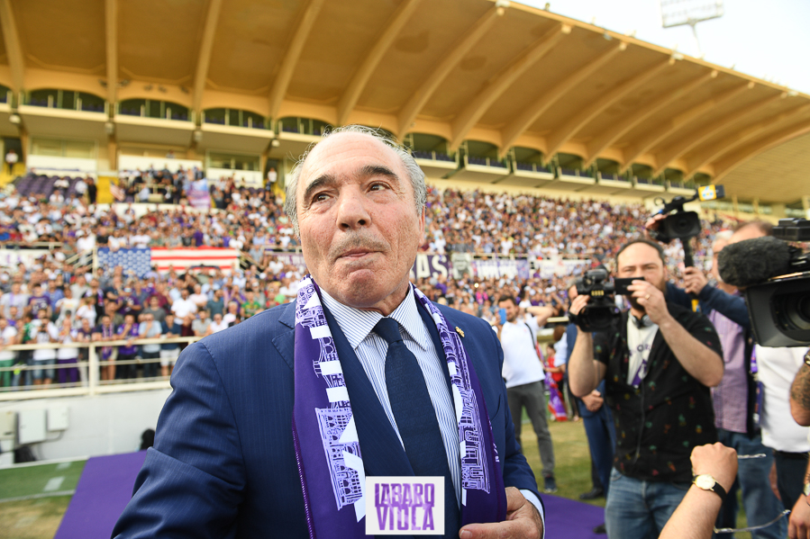 Firenze, stadio Franchi, 06/06/2019, presentazione Rocco B. Commisso, foto Fiorenzo Sernacchioli. Copyright Labaroviola.com