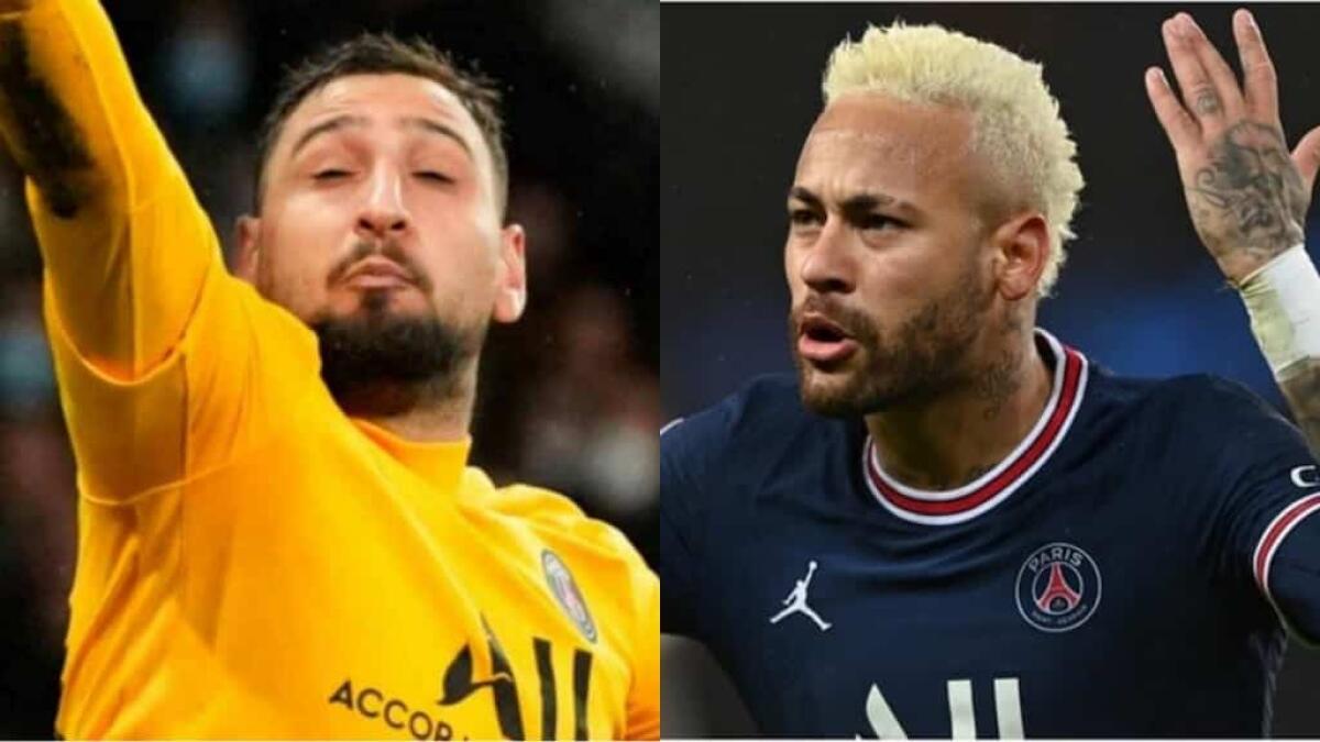 Donnarumma fa la papera a Madrid, nello spogliatoio a fine gara Neymar gli mette le mani addosso - 