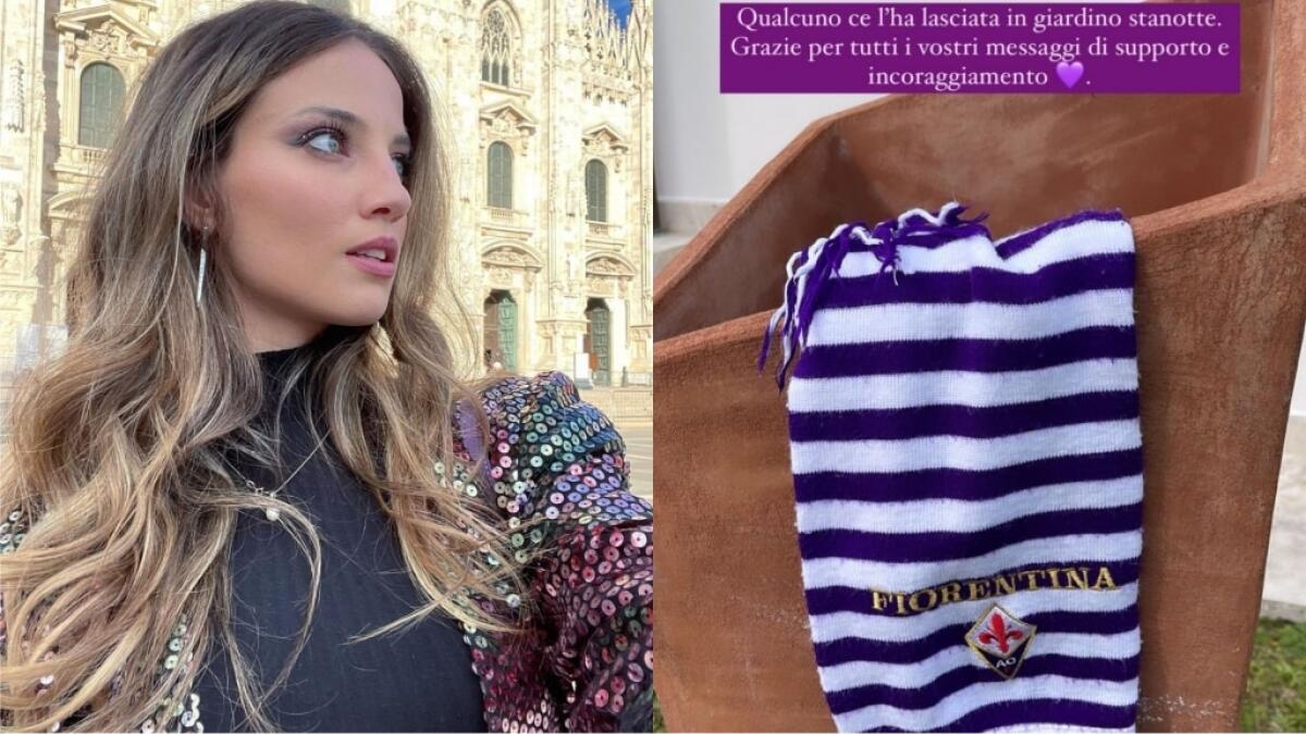 Meraviglioso gesto dei tifosi viola per rincuorare Venuti, lasciata sciarpa nel suo giardino stanotte - 