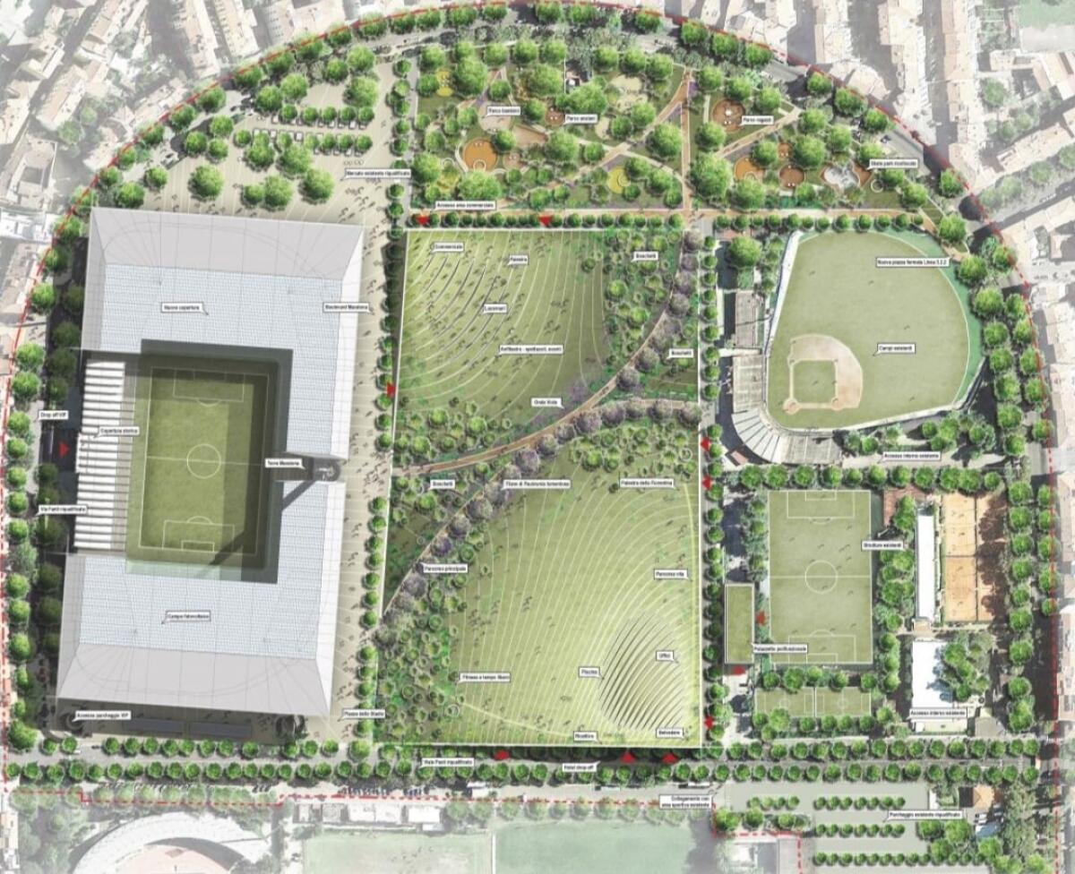 30 milioni per le aree intorno allo stadio. Se Commisso si defila, idea project financing - 