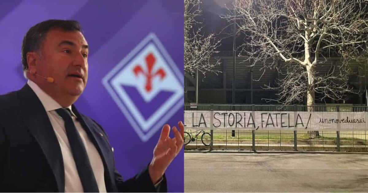Tuttosport, la Fiorentina non ha gradito per niente gli striscioni della Fiesole contro il nuovo logo - 